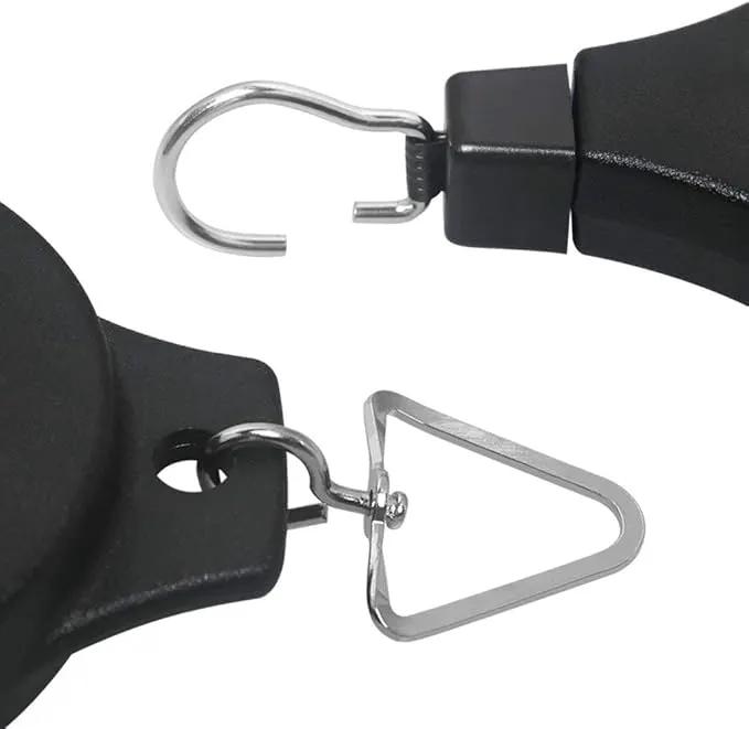 Pack Plant Hook Pulley, Retractable Plant Hanger Easy Reach Hanging Flower Basket for Garden Baskets Pots and Birds Feeder Hang High up and Pull Down to Water Or Feed (White 2Pack) by GreenHaven Gardens