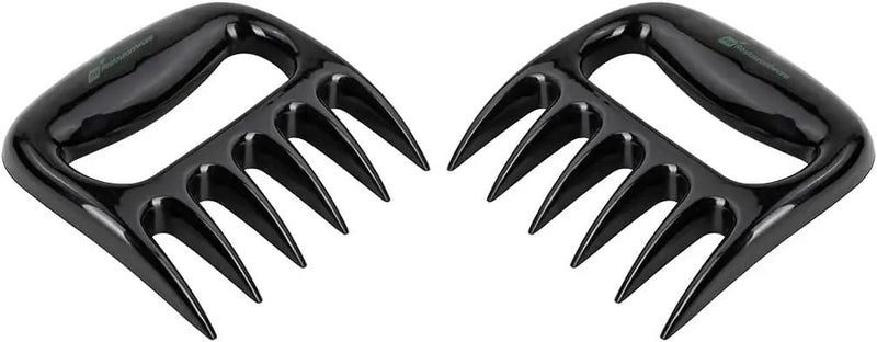 Restaurantware Met Lux 4.5 x 4.1 Inch Meat Claws 2 Meat Shredders - Sharp Blades With Handle Black Plastic Bear Claws Durable For Shredding Pork Chicken or Turkey by GreenHaven Gardens