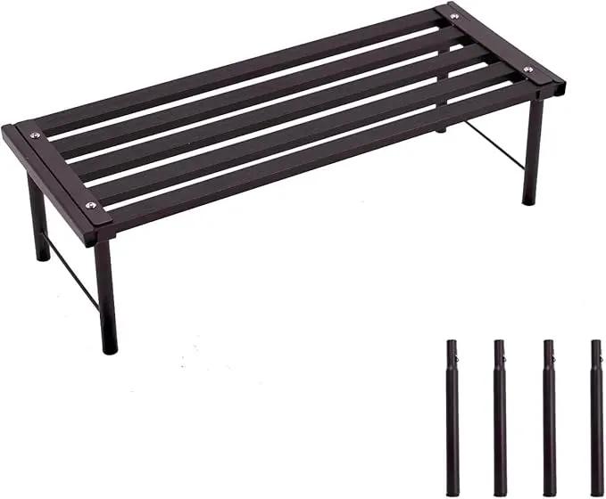 Metal Plant Stand, Rust-proof Aluminum Flower Pot Stand, Plants Display Stands Decoration Racks for Living Room Balconies and Gardens (60 Ebony) by GreenHaven Gardens