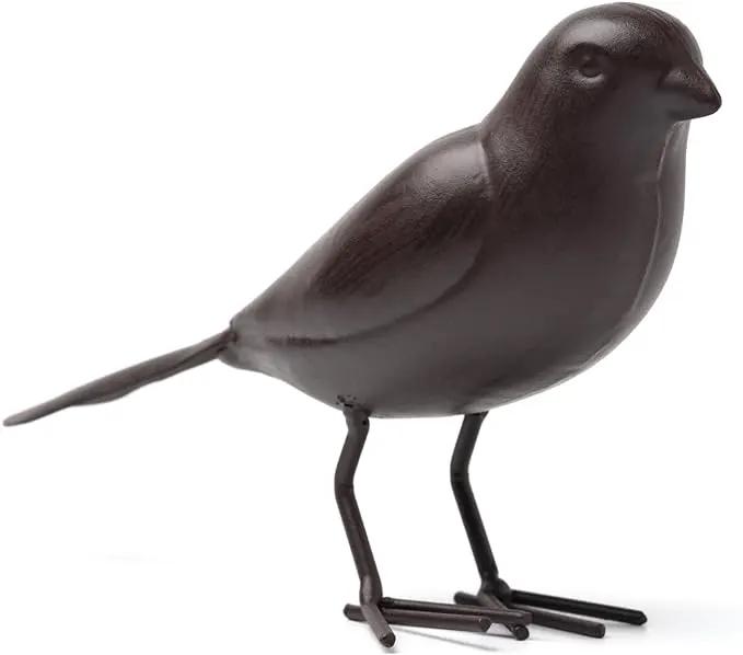 Decorative Small Nostalgia Style Cute Bird Art Iron Sculpture£¬ Figurine Home & Office & Garden Decoration, Rust/Brown (Carolina Wren) by GreenHaven Gardens