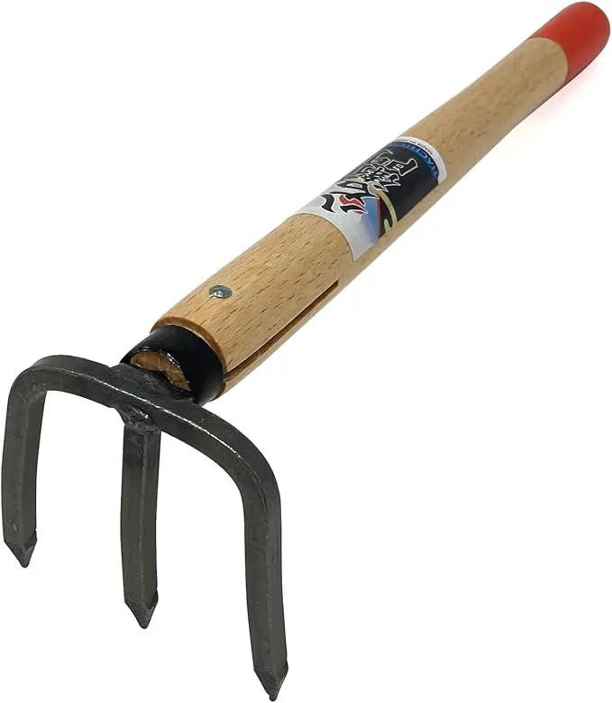 HACHIEMON Japanese Craftsmanship Garden Tool Hand Cultivator Rake Tiller Tool - Durable and Lightweight - Made in Japan by GreenHaven Gardens