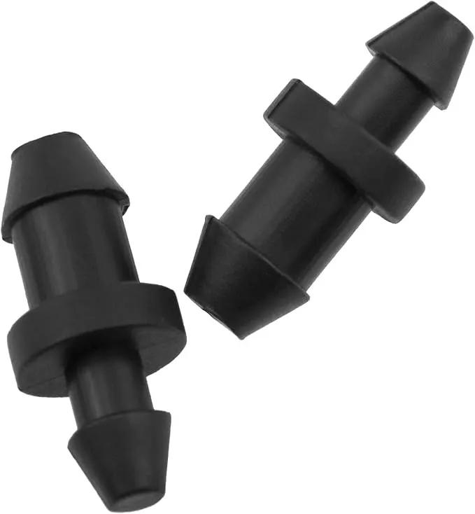 1/4 Inch Drip Irrigation Hole Plugs Drip Plug with Barbed End Closure for Home Garden Lawn Drip Irrigation System 100PCS by GreenHaven Gardens