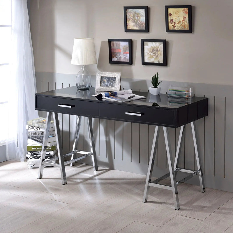 Coleen - High Gloss Writing Desk With USB by Unique Piece Furniture