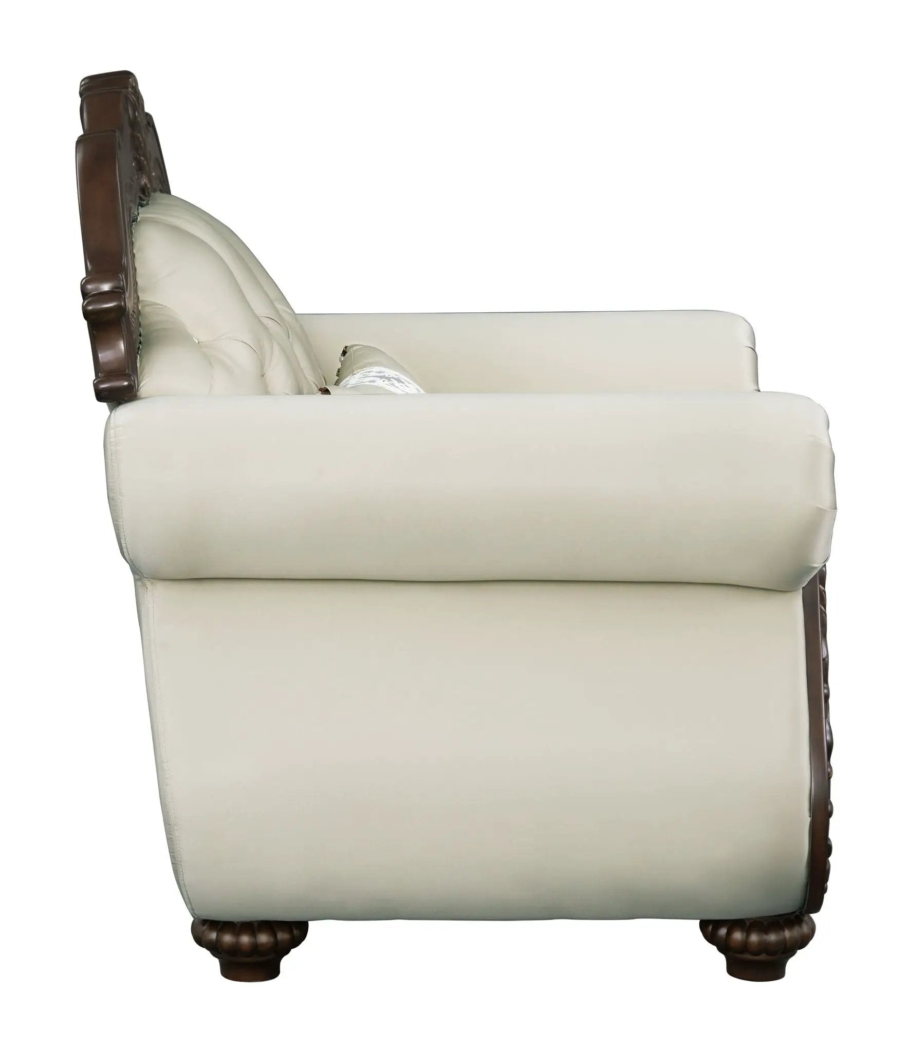 Pierce - Chair With Pillow - Beige / Cherry by Unique Piece Furniture