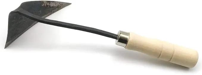 GARASANI Hoe Hand Plow Hoe Korean Style Ho-Mi Organic Gardening (Triangle) by GreenHaven Gardens