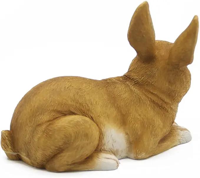 Hide a Key Rabbit Figurines Bunny Statue Polyresin Rabbit Ornament Rabbit Outdoor Garden Statue by GreenHaven Gardens