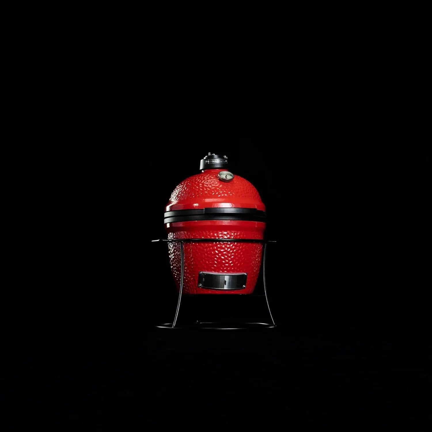 Kamado Joe Joe Jr 13.5-inch Portable Ceramic Charcoal Grill with Grill Stand, Stainless Steel Cooking Grate, Heat Deflectors and Ash Tool in Red, Model KJ13RH by GreenHaven Gardens