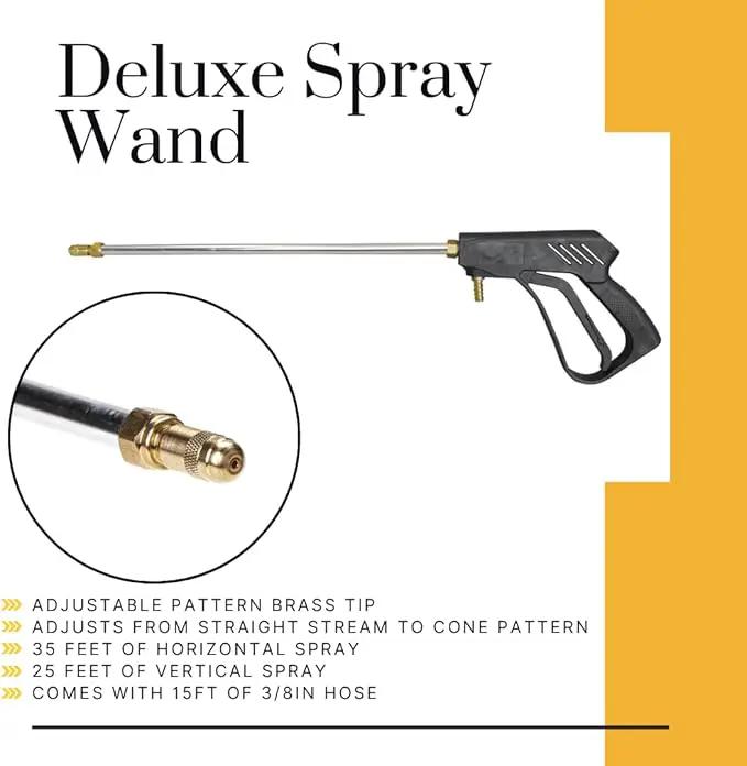 25-Gallon Gold Spot Sprayer – 12V Pump, Deluxe Handgun, 2.2 GPM, 100 PSI, Heavy-Duty Tank, Adjustable Spray Pattern & 15 Ft Hose by GreenHaven Gardens