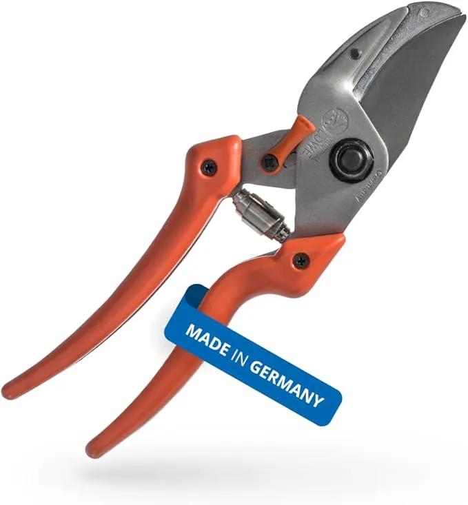 Original LÖWE Profi Anvil Prunner Garden Tools 8.107 with Bypass Geometry | Robust & Sharp Hedge Trimmer | Use as Pruners, Garden Shears, Handheld, Pruning Shears for Gardening | Made in Germany by GreenHaven Gardens