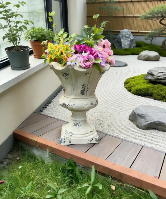 MGO Garden Planter, Antique White Finish by HouseOfZazla