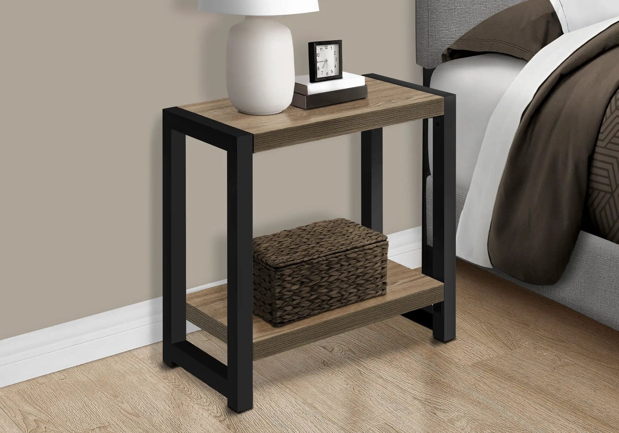Accent Side Table, Narrow, Small, 2 Tier, Contemporary And Modern by Unique Piece Furniture