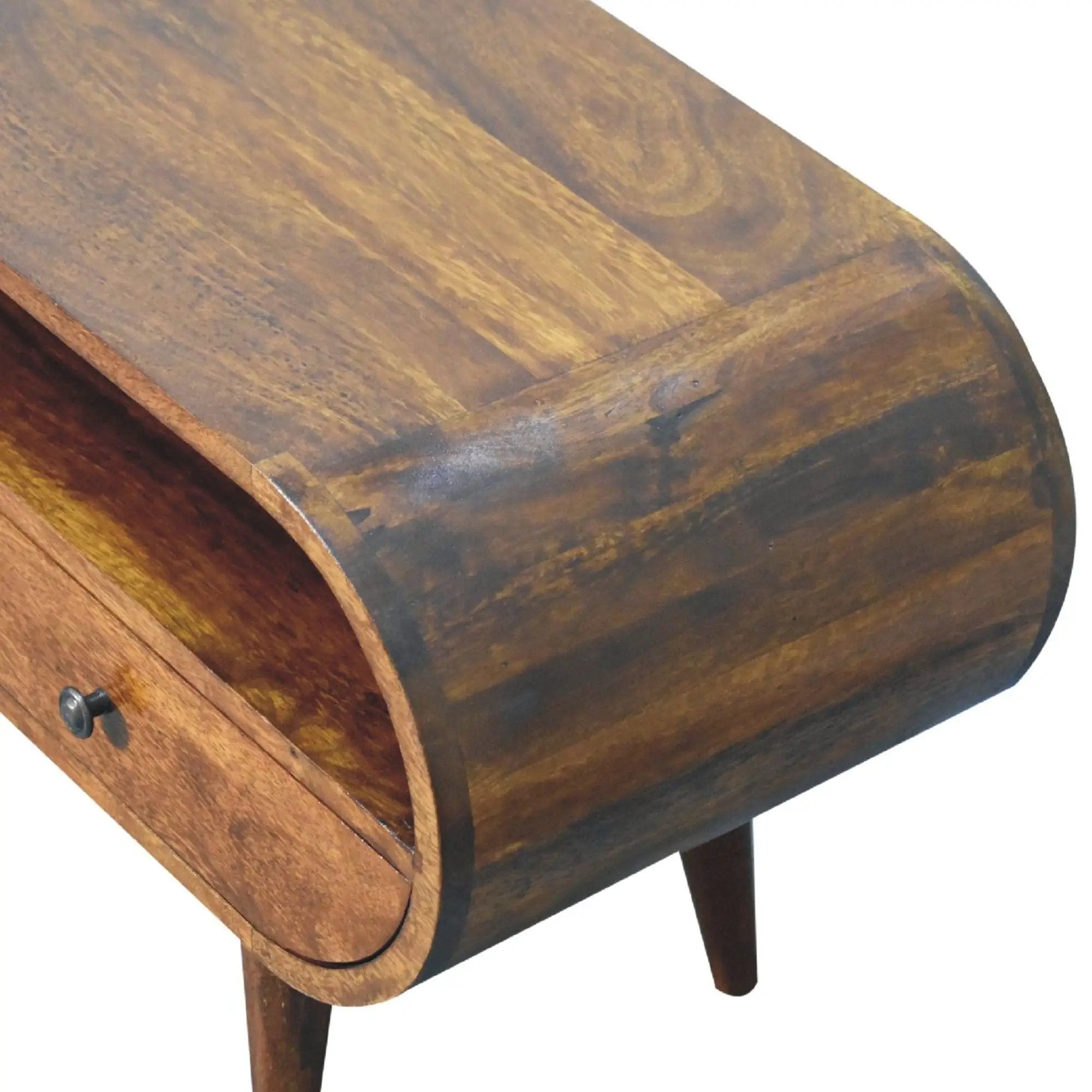 Solid Wood Circular TV Stand by Unique Piece Furniture