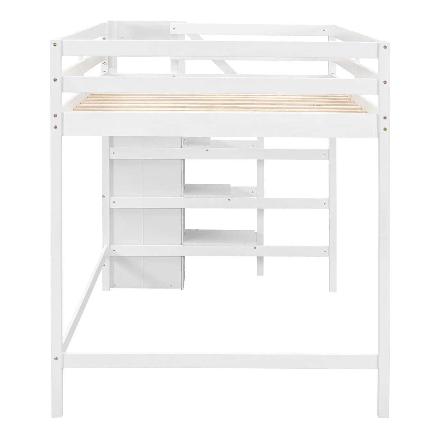 Loft Bed With Built In Storage Wardrobe And Staircase by HouseOfZazla