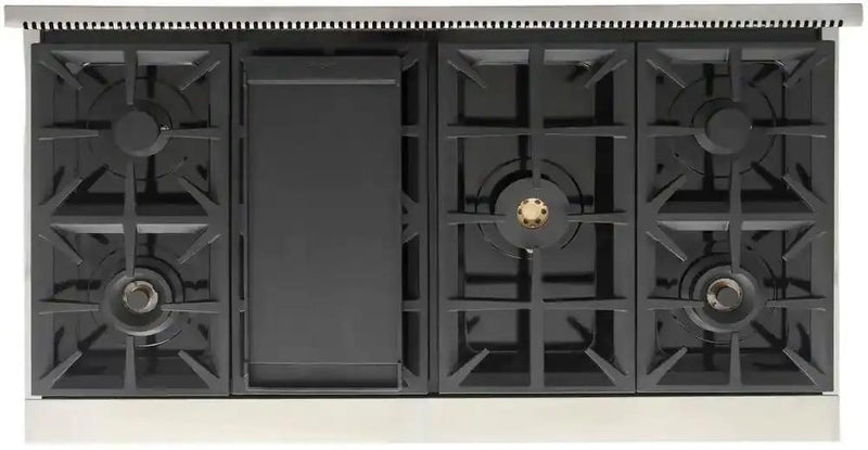 Kucht 48" Stainless Propane Cooktop, KFX489T/LP-B by Farmhouse Kitchen and Bath