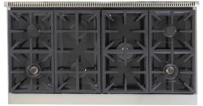 Kucht 48" Inch Gas Sealed Burner Rangetop, KFX489T-B by Farmhouse Kitchen and Bath