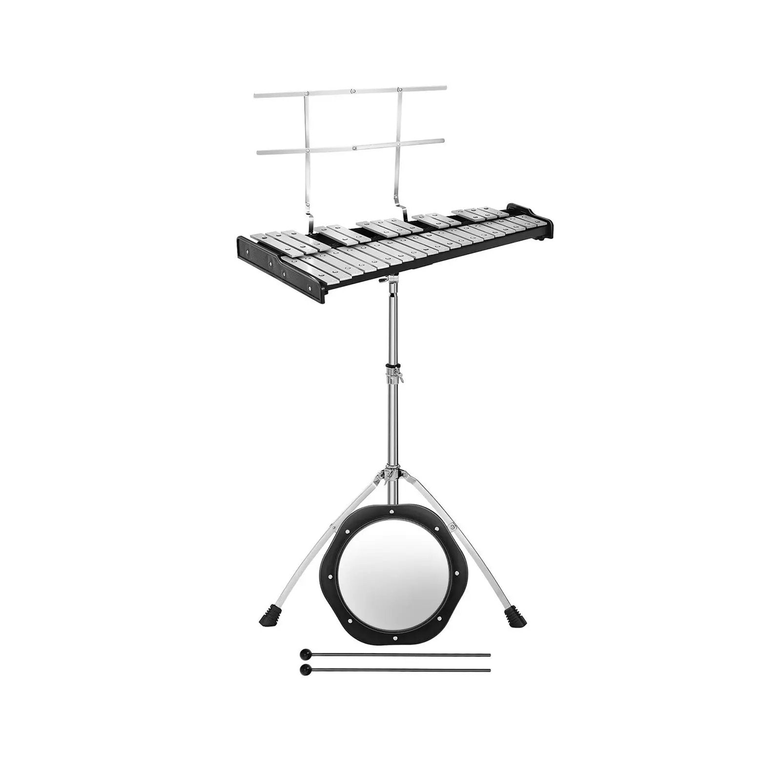 32 Note Glockenspiel Xylophone Percussion Bell Kit with Adjustable Stand by DirectDeals