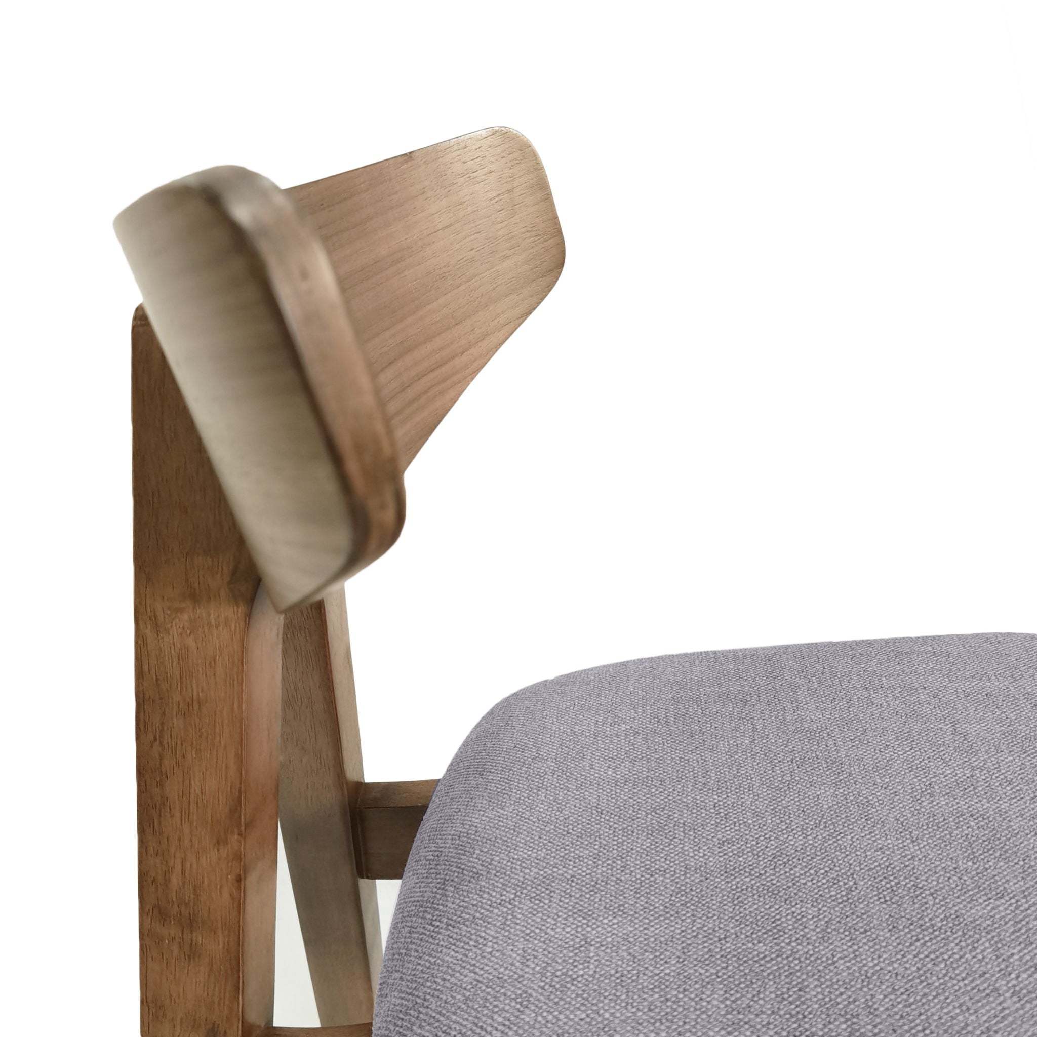 Mid Century Modern Counter Stool With V Shape Frame And Upholstered Seating by HouseOfZazla