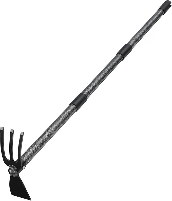 Hoe Garden Tool, 45 Inch Garden Hoe Long Handle for Weeding, Hoe Cultivator 2 in 1 Hand Garden Tools for Gardening Planting by GreenHaven Gardens