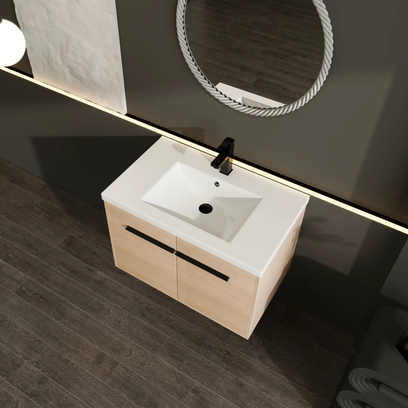 Bathroom Vanity Set With Resin Countertop Sink, 2 Doors by HouseOfZazla