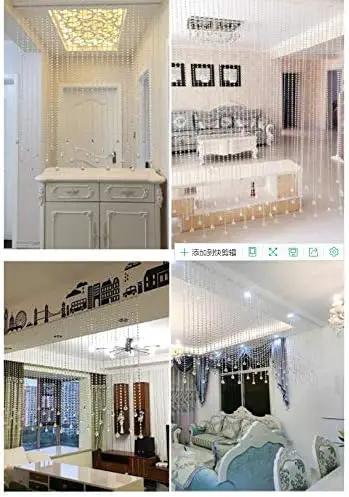 16 Pack 20" Hanging Crystals for Chandeliers Clear Teardrop Crystal Chandelier Pendants Parts Beads, Chandelier Crystals by GreenHaven Gardens