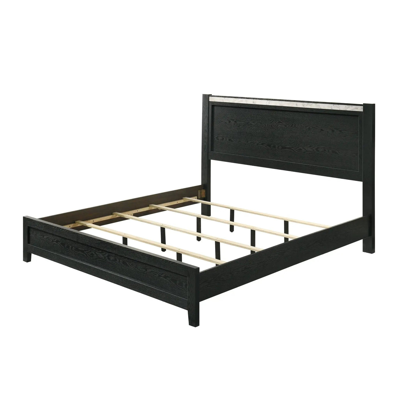 Contemporary Panel Bed With Accents by Unique Piece Furniture