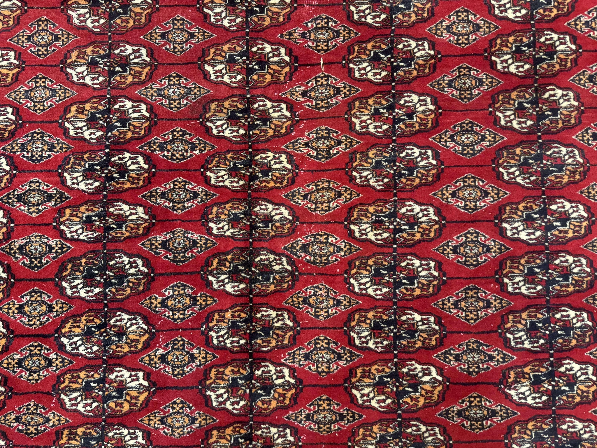 Bokhara Rug 9x12, Red Turkoman Rug, Pakistani Rug, Tribal Carpet, Wool Rug, Red Rug by Jewel Rugs