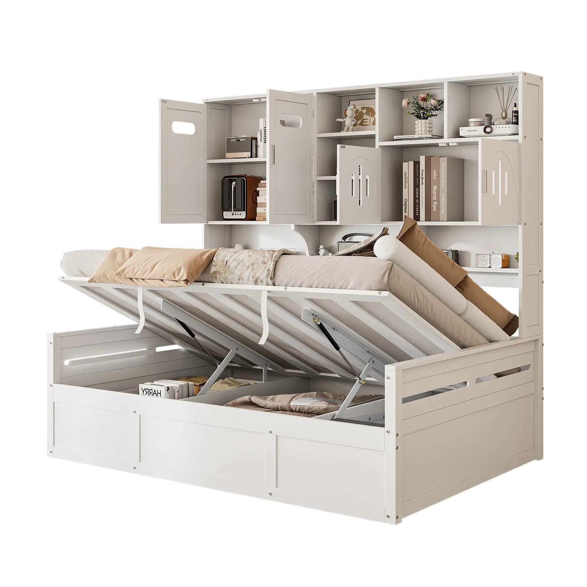 Daybed With All-In-One Cabinet And Shelf by HouseOfZazla