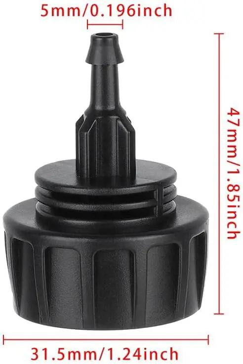 8Pcs Drip Irrigation Hose Connectors,1/4 Inch Drip Irrigation Tubing x 3/4 FHT Swivel Garden Faucet Adapter Hose Adapter Connectors(1 Barb) by GreenHaven Gardens