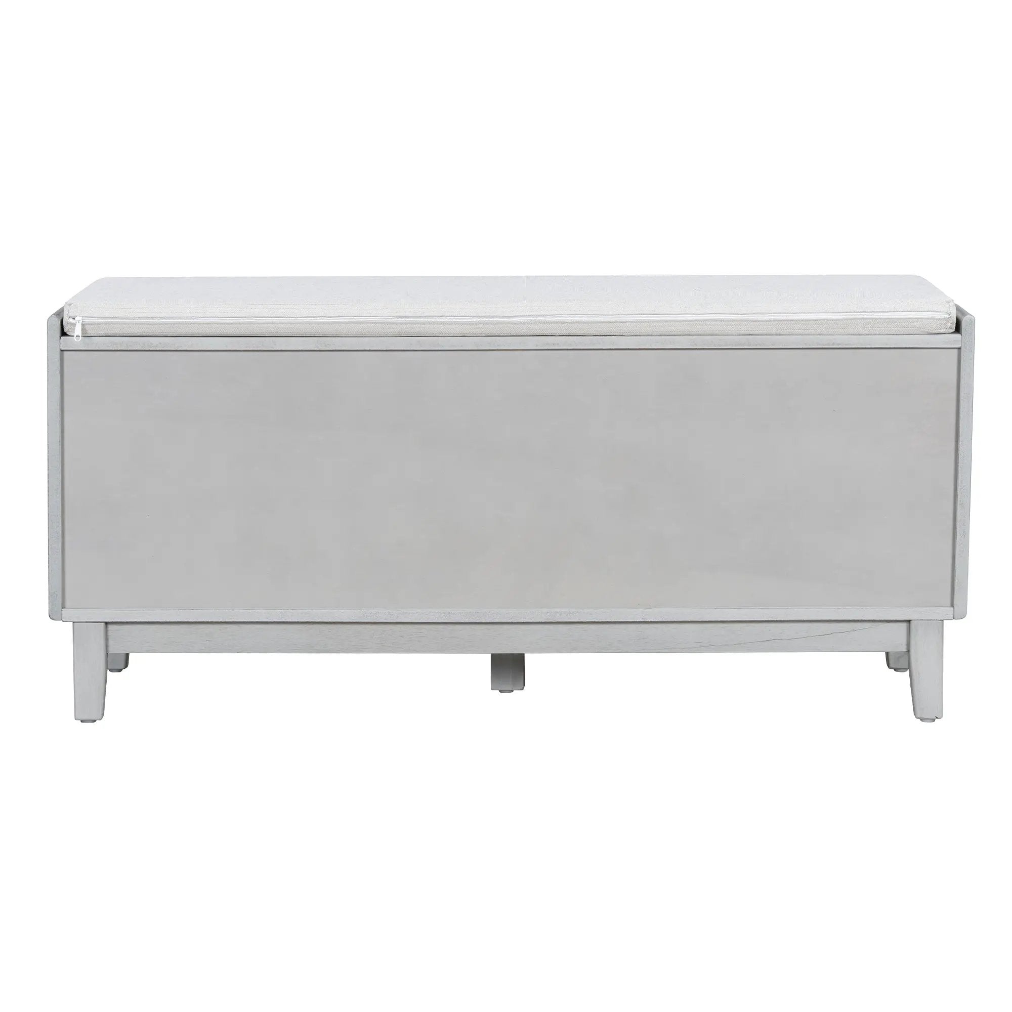TREXM Boho Rattan Entryway Bench with Storage by HouseOfZazla