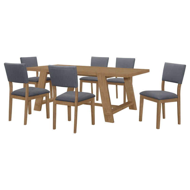 Modern Farmhouse Dining Set With Table And Chairs by HouseOfZazla