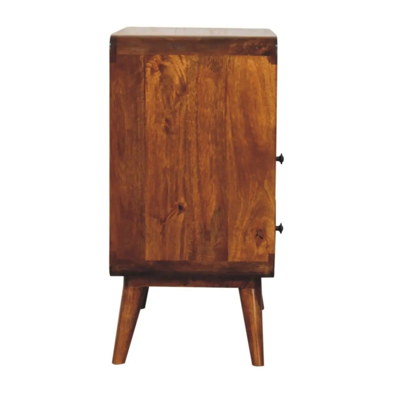 Curved Charm Console - Brown by HouseOfZazla