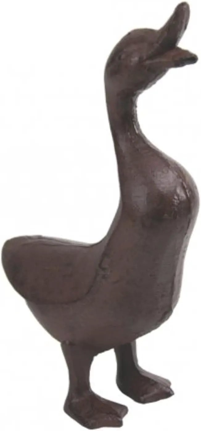 Full Bodied Cast Iron Duck Garden Figure by GreenHaven Gardens