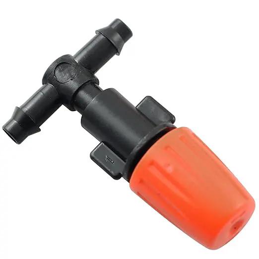 Atomizing Nozzle RLECS 25PCS Irrigation System Misting Automatic Watering Garden Hose Spray Adjustable Garden Irrigation Nozzles with Tee Joints for Greenhouse Vegetable Irrigation by GreenHaven Gardens