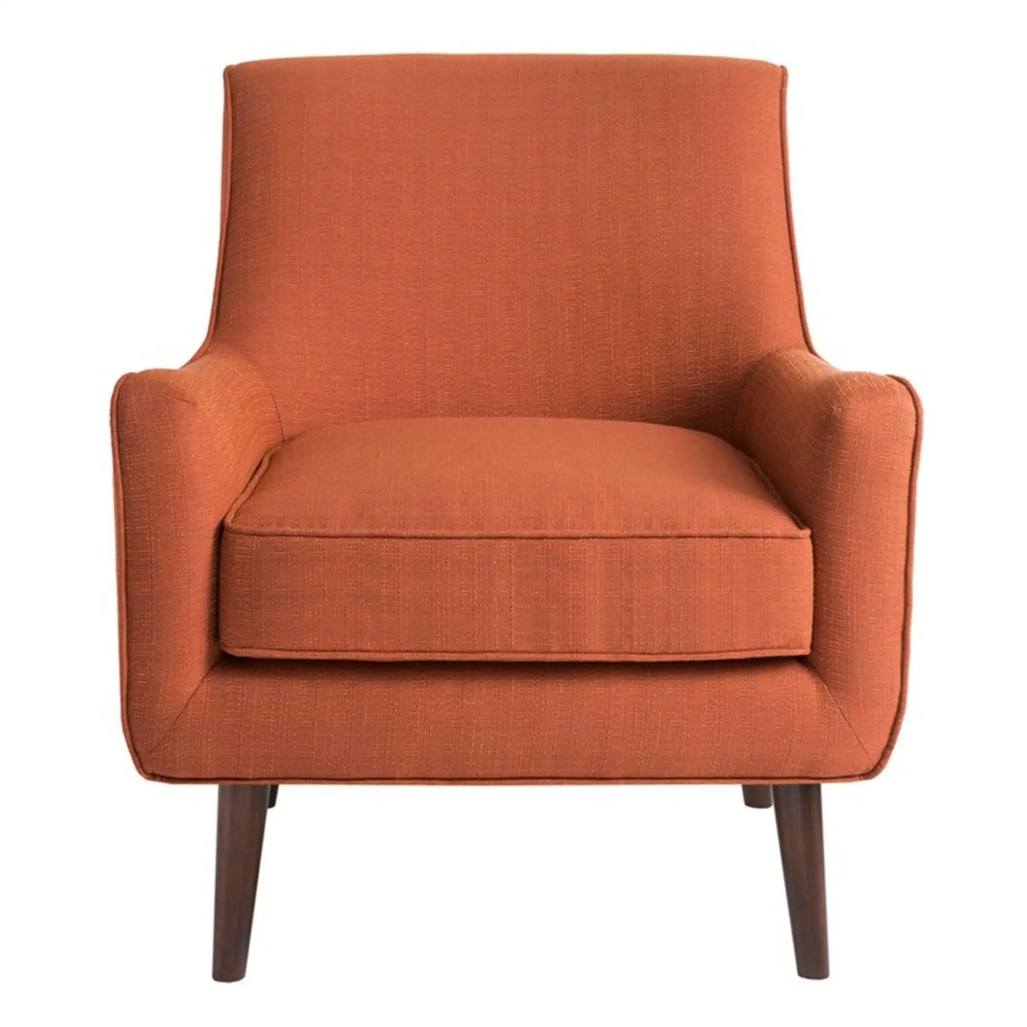 Accent Chair Upholstered With Legs - Burnt Orange by Unique Piece Furniture