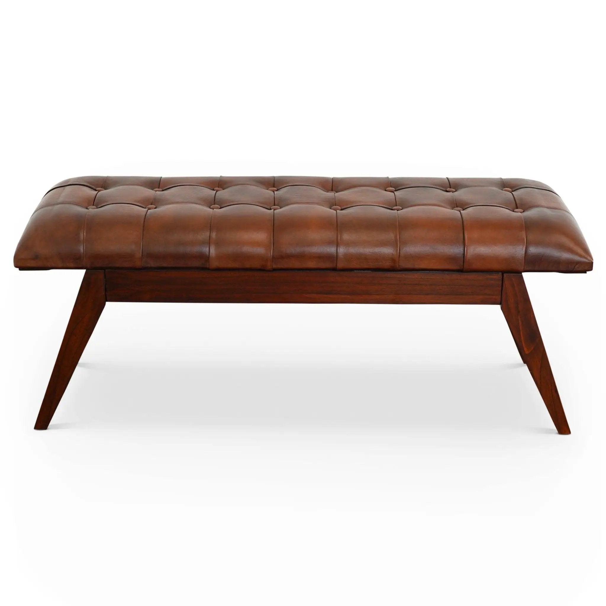 Maja - Bench - Cognac / Dark Brown by Unique Piece Furniture