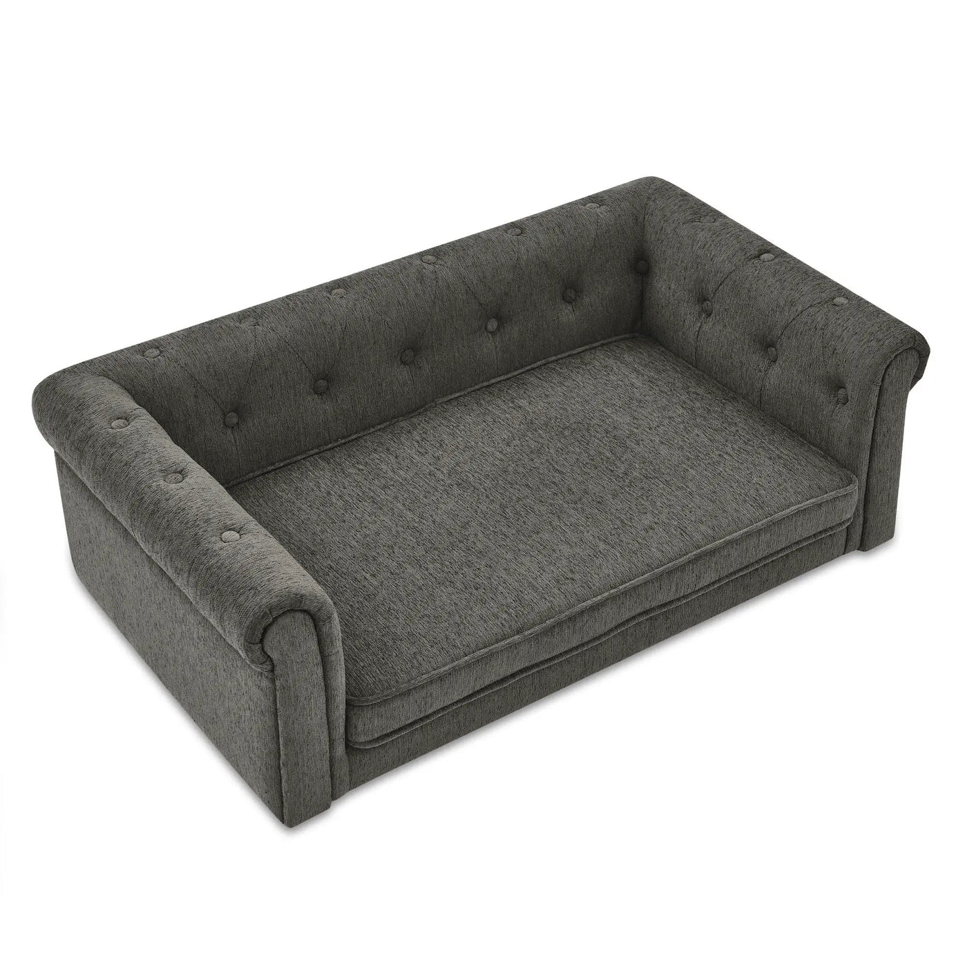 Modern Elegant Rectangle Pet Bed, Durable Elevated Dog Sofa by HouseOfZazla