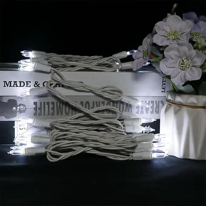MULTI-SPARKING White Christmas LED Lights - 35 Count Cool White Christmas String Lights for Small Tree, Crafts, Holiday, Indoor/Outdoor Decorations, 11 Feet White Wire, UL Certified, Connectable by GreenHaven Gardens