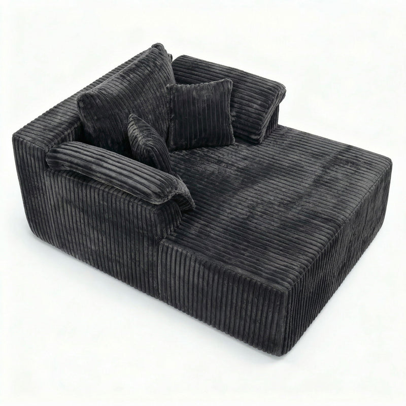 Chaise Lounge Chair, Deep Seat Sleeper Couch For Living Room by HouseOfZazla