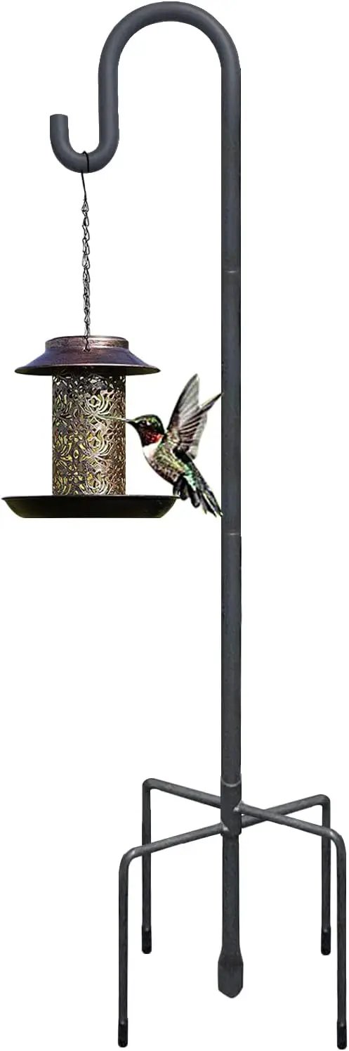 Shepherd Hooks 79 Inch Adjustable for Bird Feeder Lantern Plant Hook Garden Stake Plant Stand Hanger for Outdoor Flower Basket, Bird Feeder Hanger Weddings Decor by GreenHaven Gardens