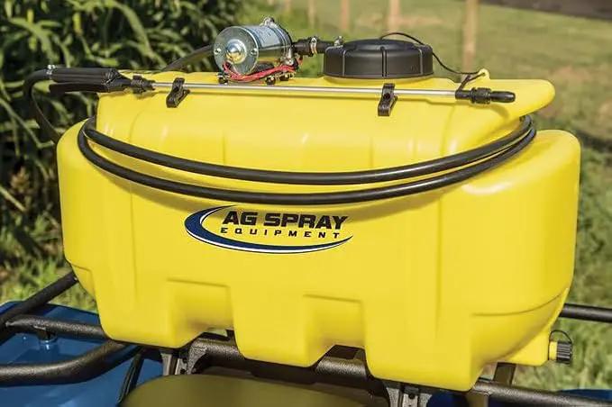 25 Gallon Silver Spot Sprayer – 2.2 GPM SHFLO 12V Pump, Economy Handgun with Adjustable Nozzle, 15’ Hose – Lawn & Garden ATV/UTV Sprayer for Weed & Pest Control by GreenHaven Gardens