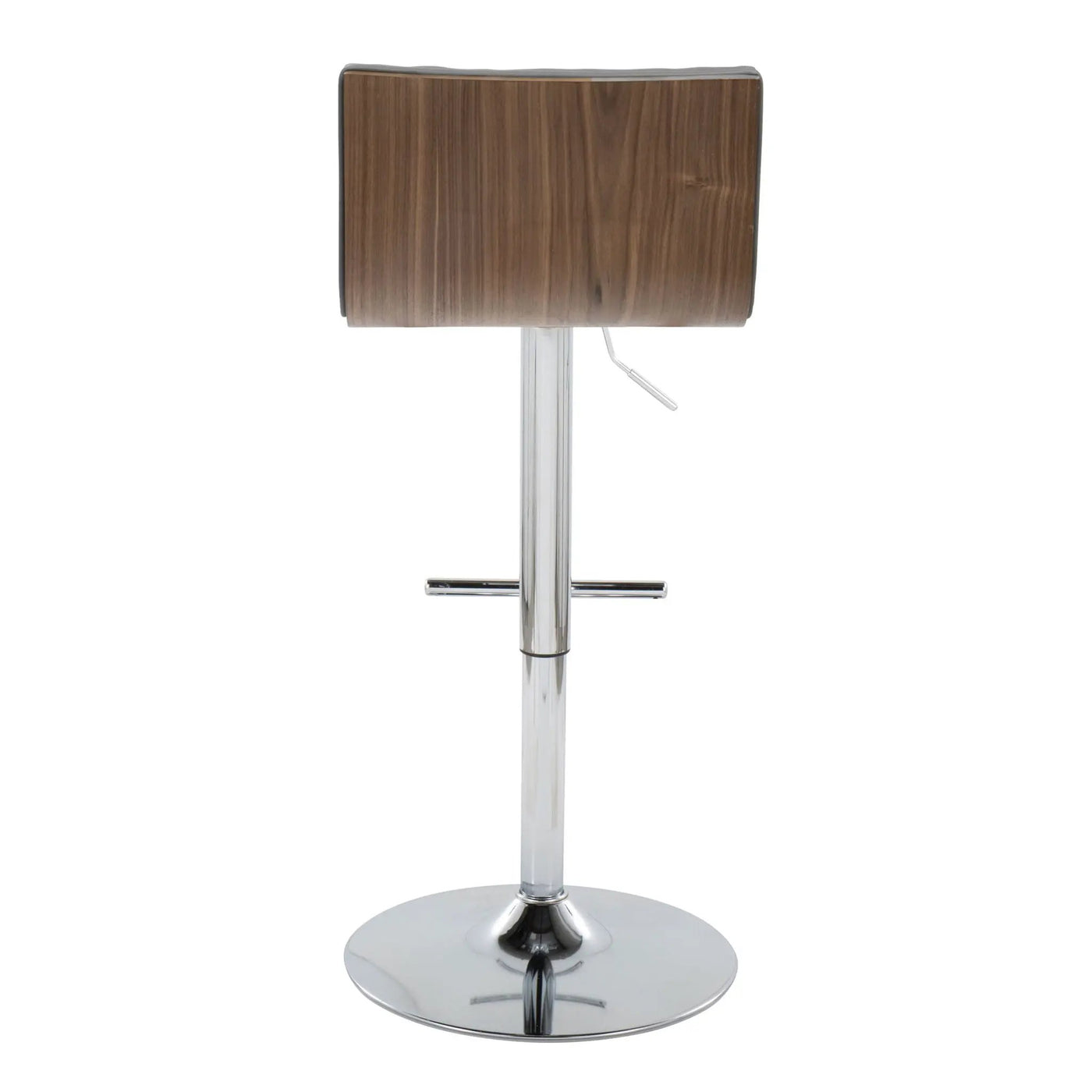 Mason - Contemporary Adjustable Barstool & Swivel With Straight T Footrest (Set of 2) by HouseOfZazla