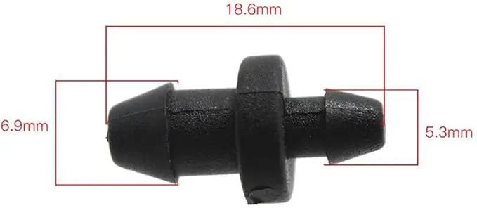 lasenersm 100 Pieces Drip Irrigation Tube End Closure Goof Hole Plugs Drip End Plug Fitting for 5 mm/7 mm Tube, Black by GreenHaven Gardens