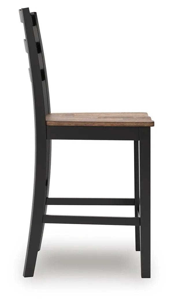 Wildenauer - Barstool (Set of 2) - Brown / Black by Unique Piece Furniture