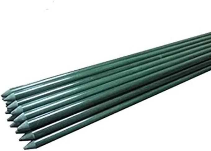 72inch Garden Stakes for Plants Tree Stakes Fence Post Fiberglass Rod 6 Feet, 50 Packs, 3/8-Inch Dia by GreenHaven Gardens