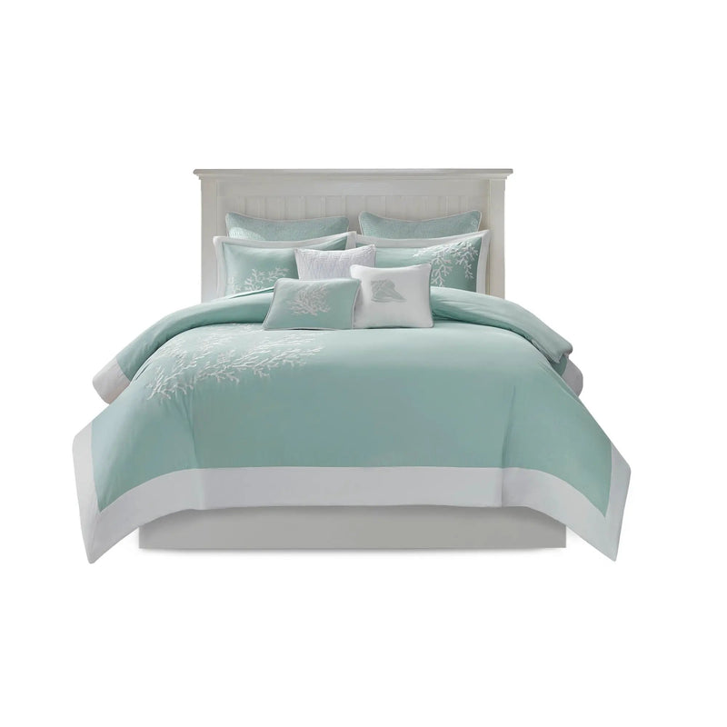 Duvet Cover Mini Set Aqua Full/Queen by HouseOfZazla