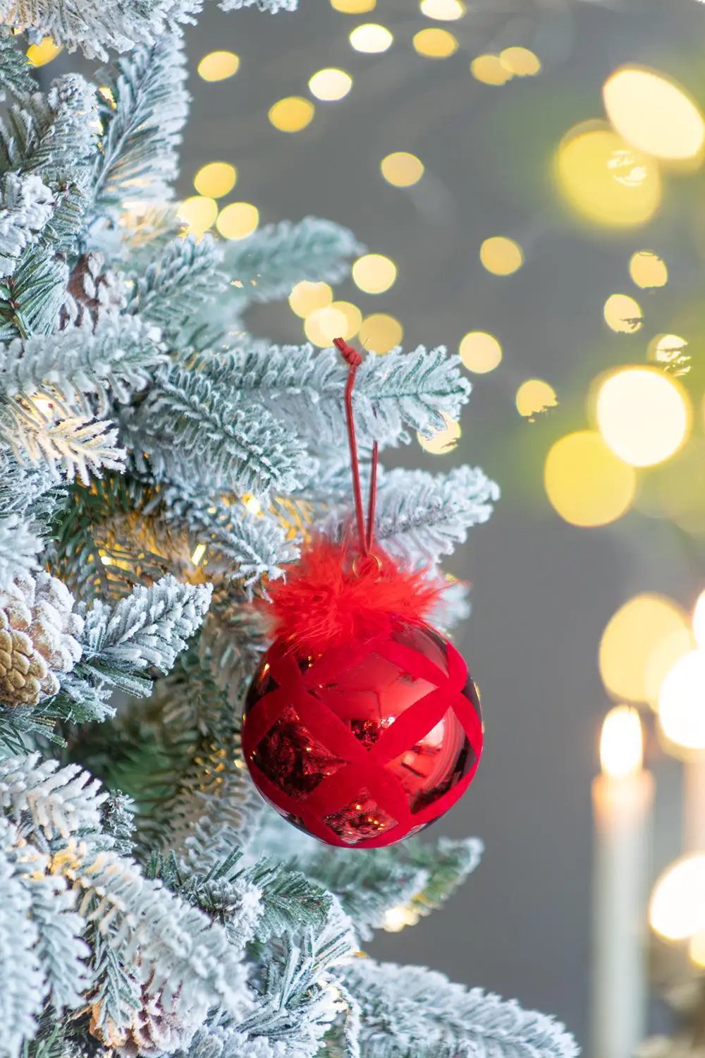 Christmas Ball Ornaments, Decorative Hanging Ball Tree Ornaments For Holiday Party Decorations by HouseOfZazla