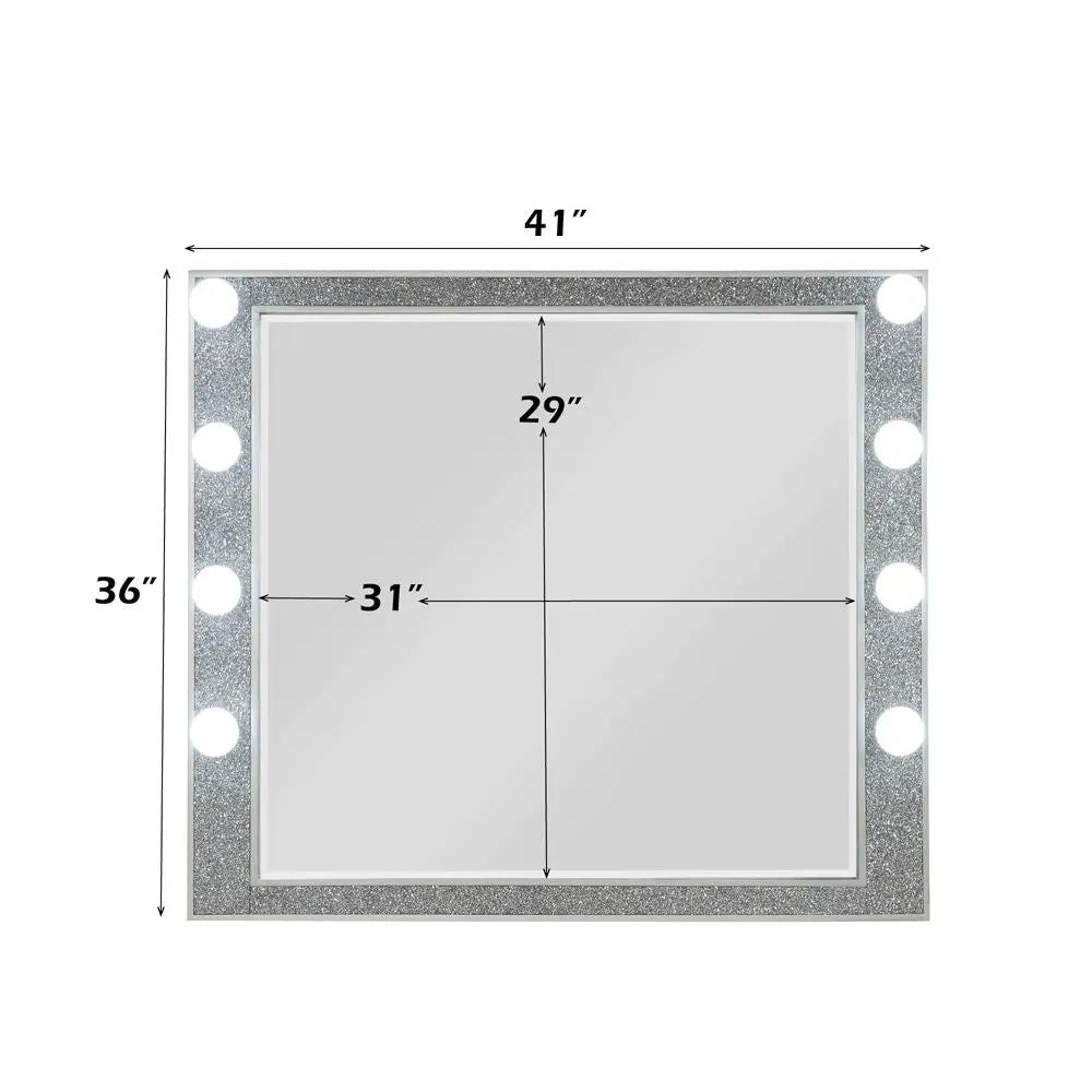 Sliverfluff - Mirror With Light - Mirrored & Champagne by Unique Piece Furniture