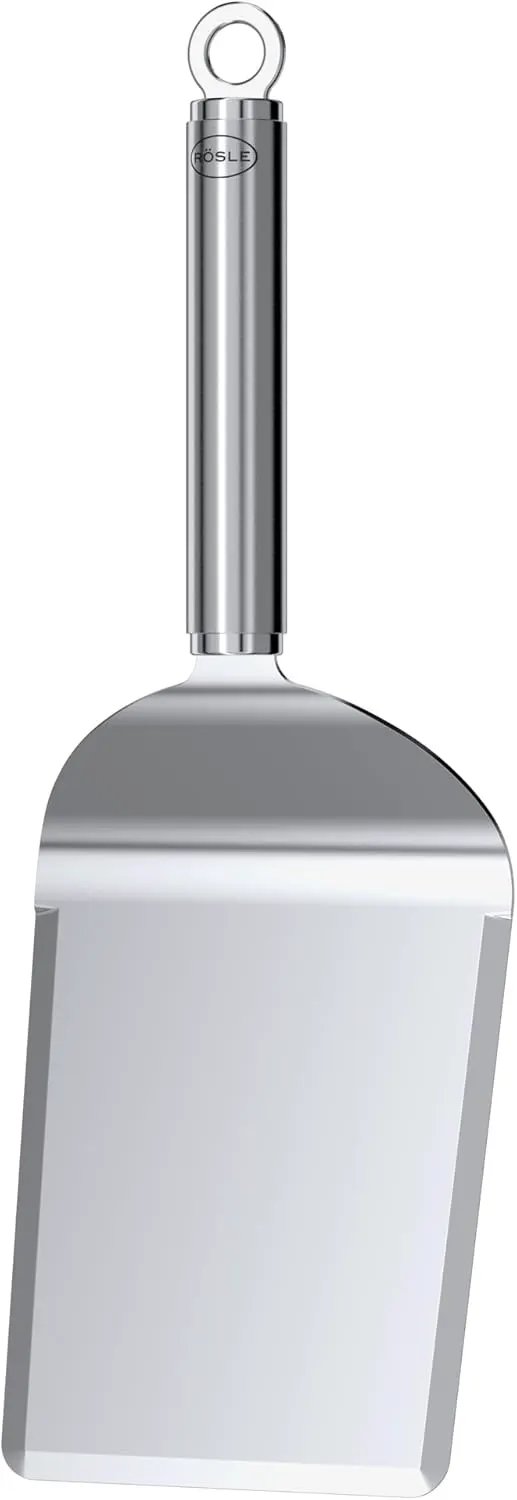 RÖSLE plancha Wide Spatula BBQ Spatula with Rounded Corners for Turning Meat and Vegetables, 18/10 Stainless Steel, Dishwasher Safe by GreenHaven Gardens