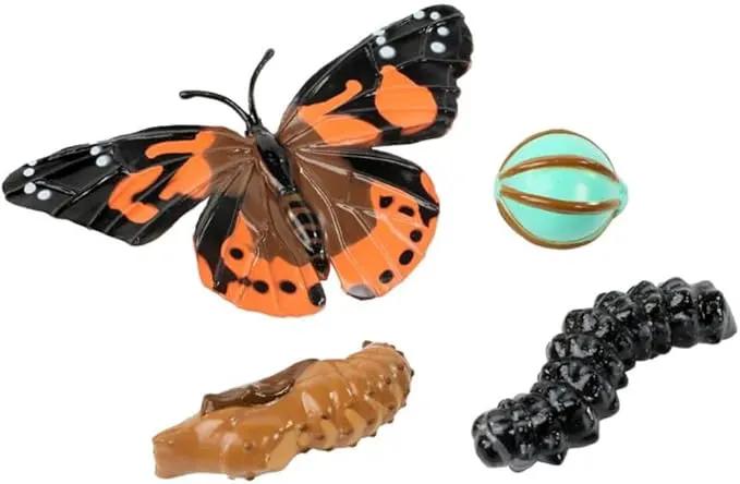 Insect Lore Bug Camp Bundle | Butterfly Kit with 1 Cup Live Caterpillars | Ladybug Land with 1 Tube Live Larvae | Ant Mountain with 1 Tube Live Western Harvester Ants | Life Cycle Figurines & More by GreenHaven Gardens