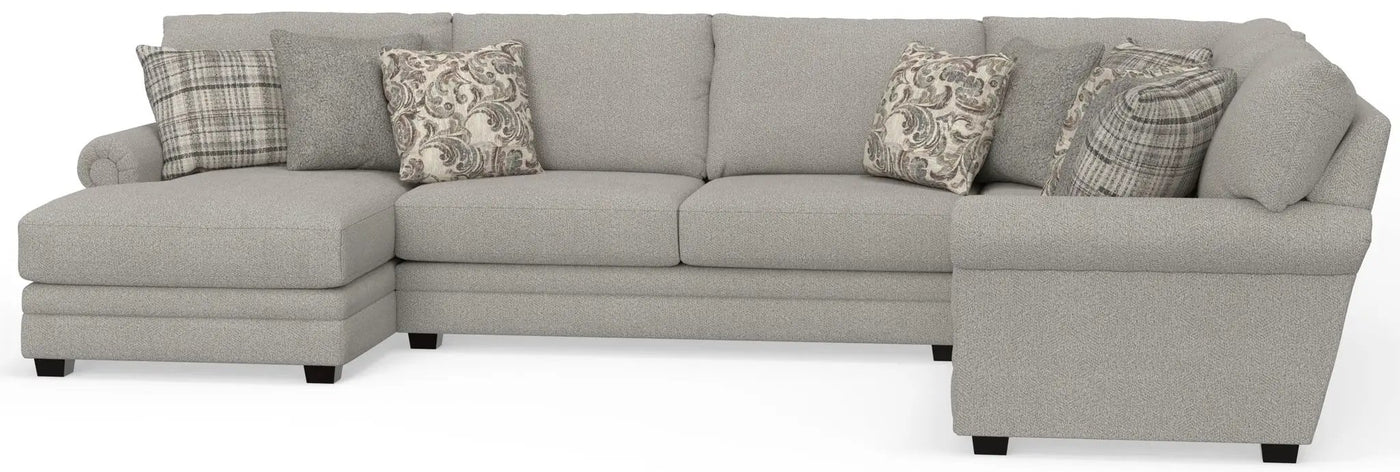 Livingston - Sectional With Comfort Coil Seating And Accent Pillows Included by Unique Piece Furniture